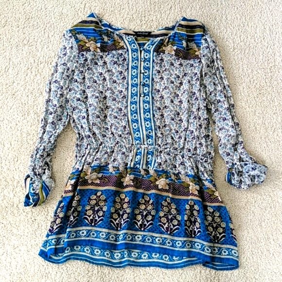 Lucky Brand Tops - 🍀Lucky Brand semi-sheer boho blouse
